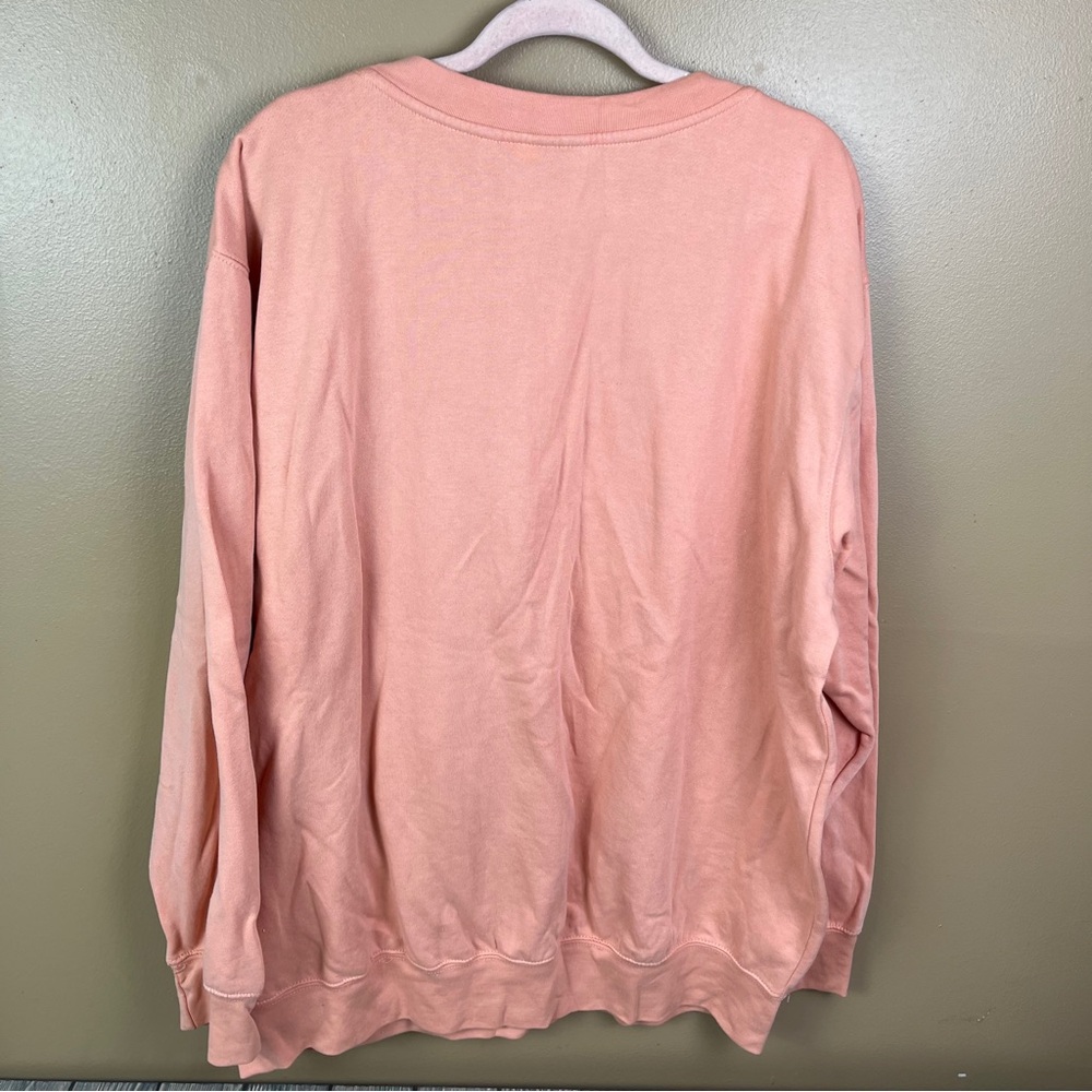 Oversized Dallas Texas Graphic Crewneck Sweatshirt Pullover 2XL MV Sport - Picture 4 of 14